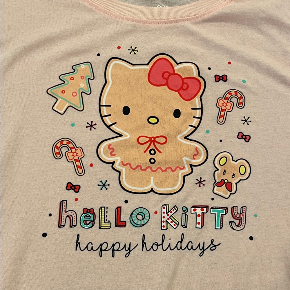 Hello Kitty Festive Holiday Shirt - pink